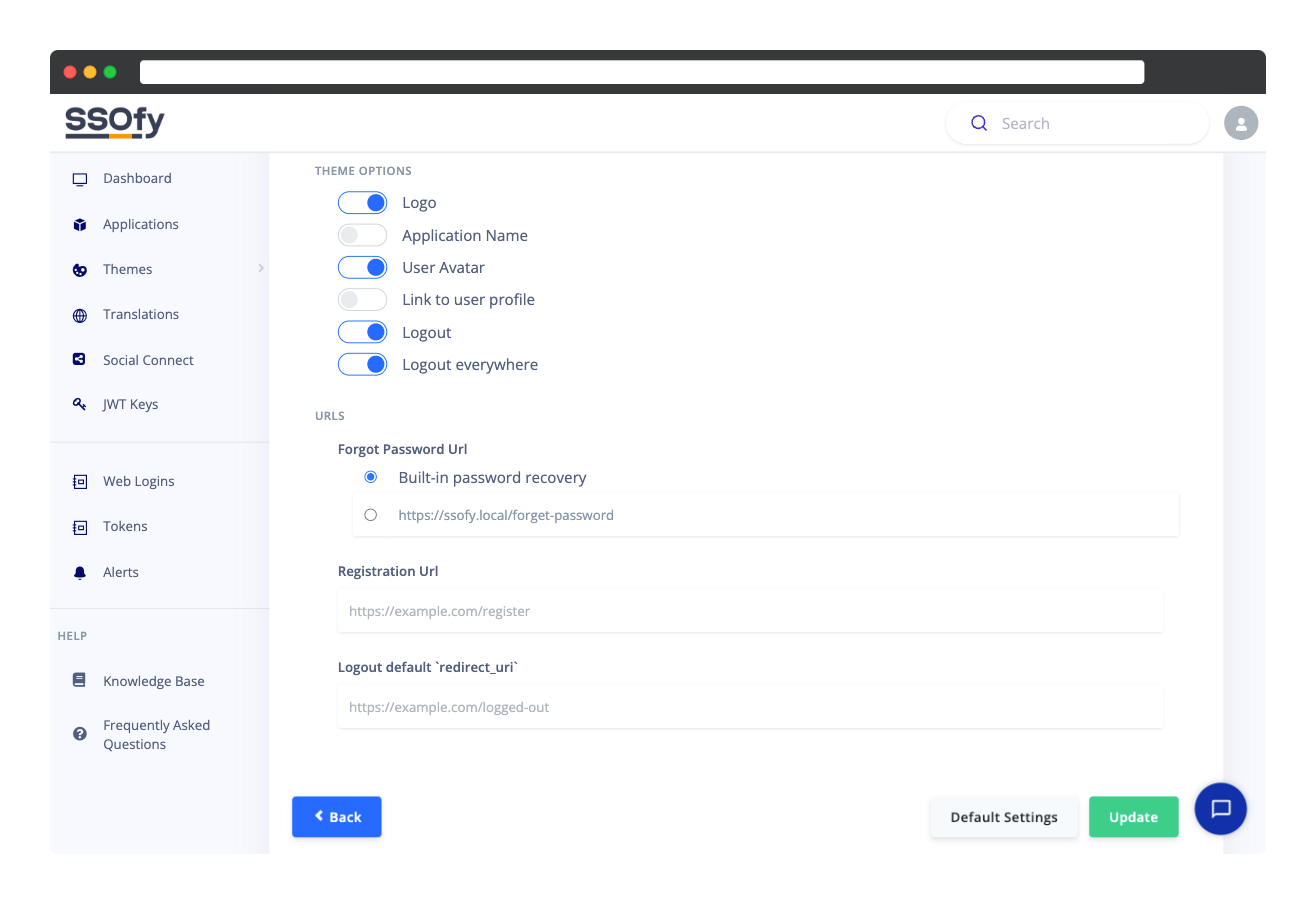 Theme Options