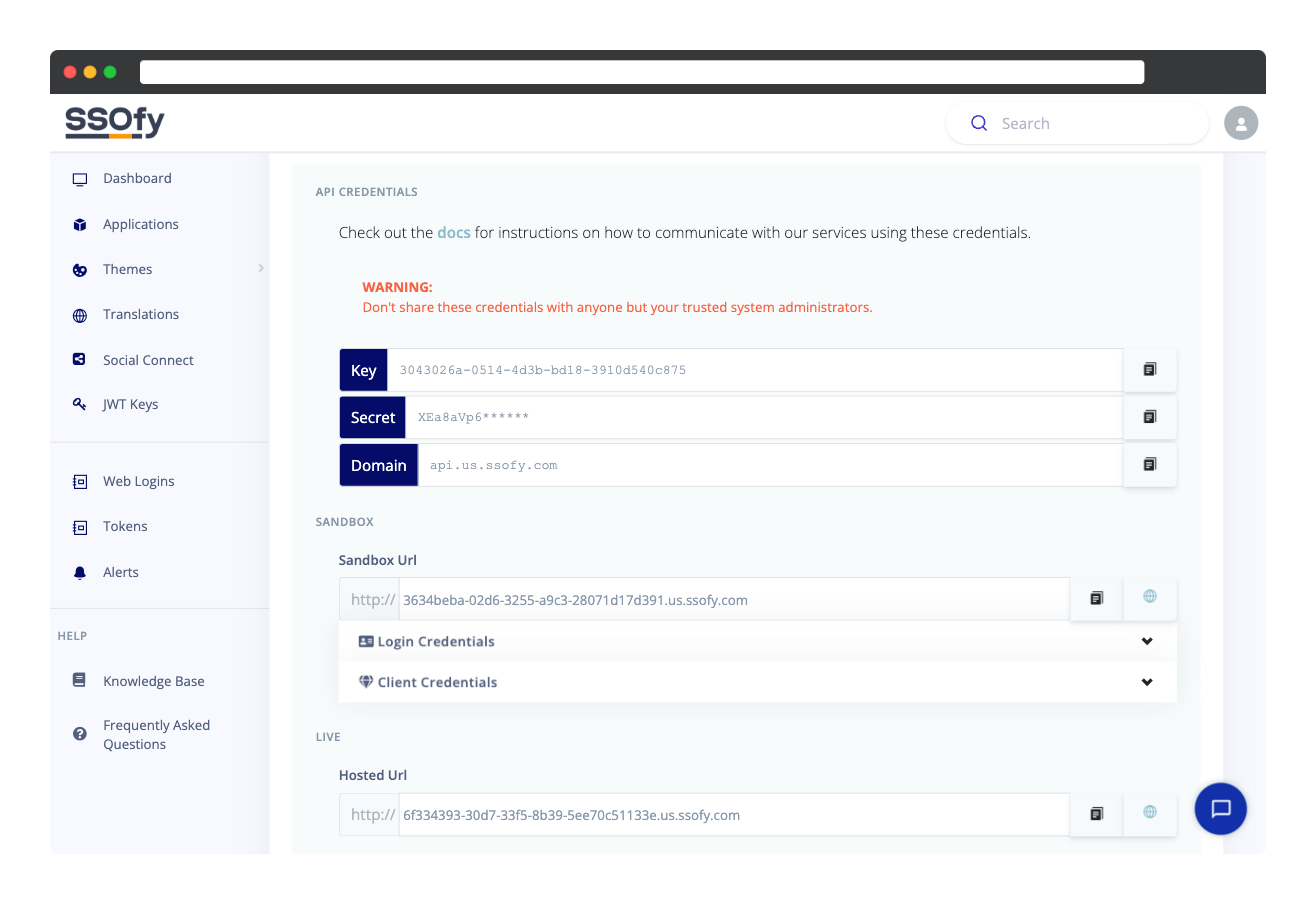 API Credentials